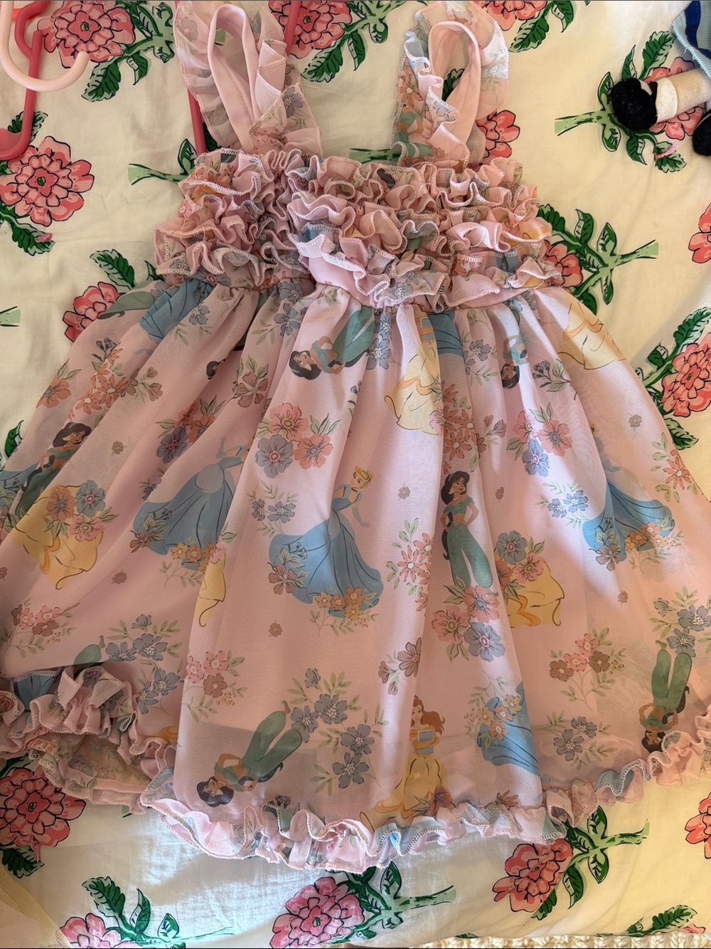 Disney Pink Floral Princess Sundress